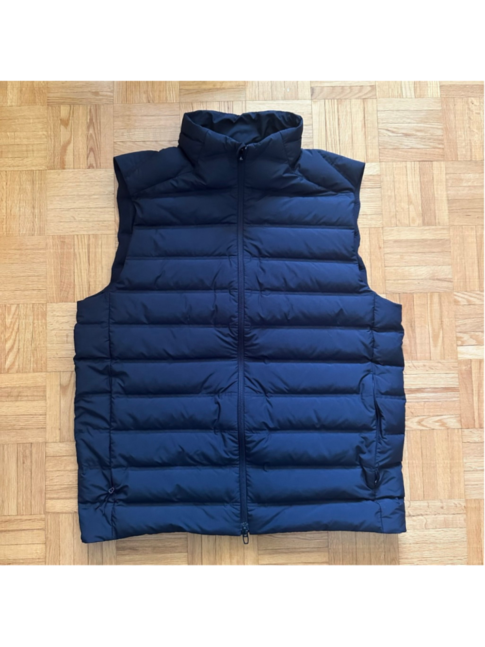 Lululemon Navigation Stretch Down Vest Mns Sz Larg Black Lightweight Performance